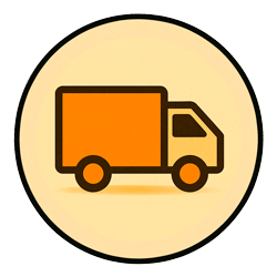 un camion dans un rond