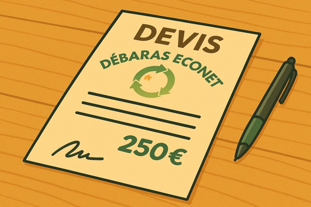 un devis débarras econet