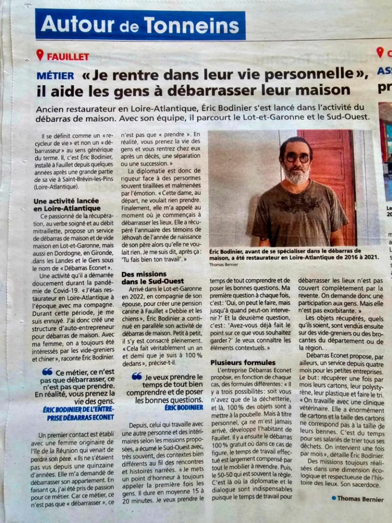 un article dans un république